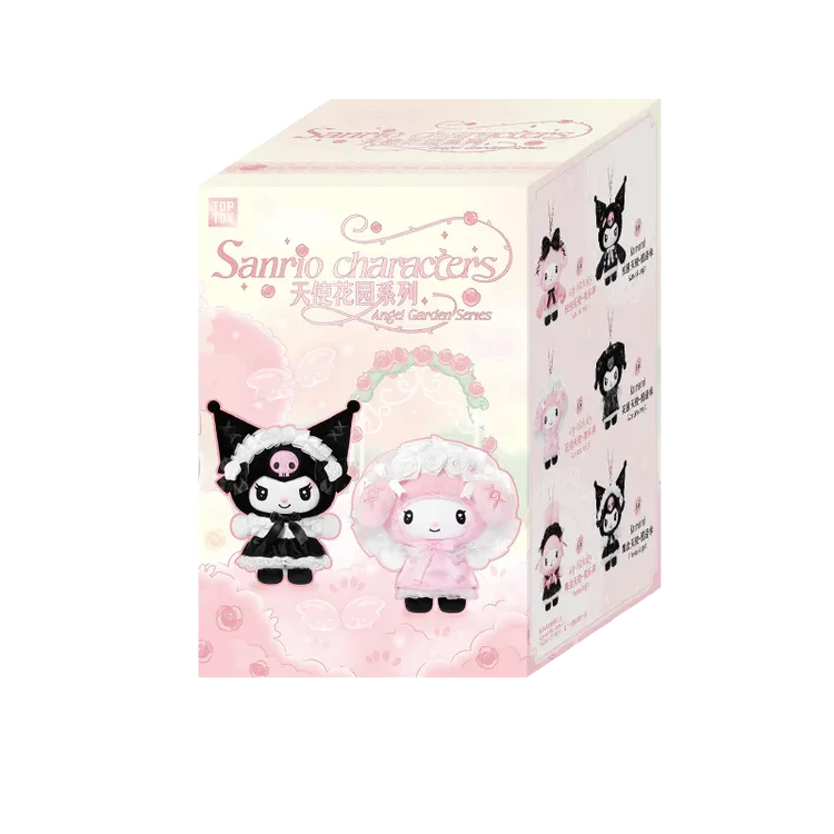 My Melody & Kuromi - Vinyl Plush Keychains 15cm - Angel Garden Series - Blind Box - 1 Unidade